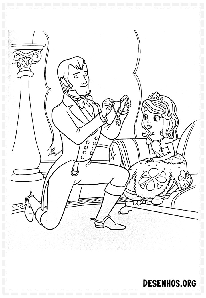 princesinha sofia para colorir 36
