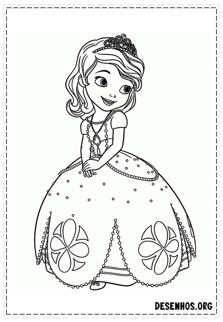 princesinha sofia para colorir 38