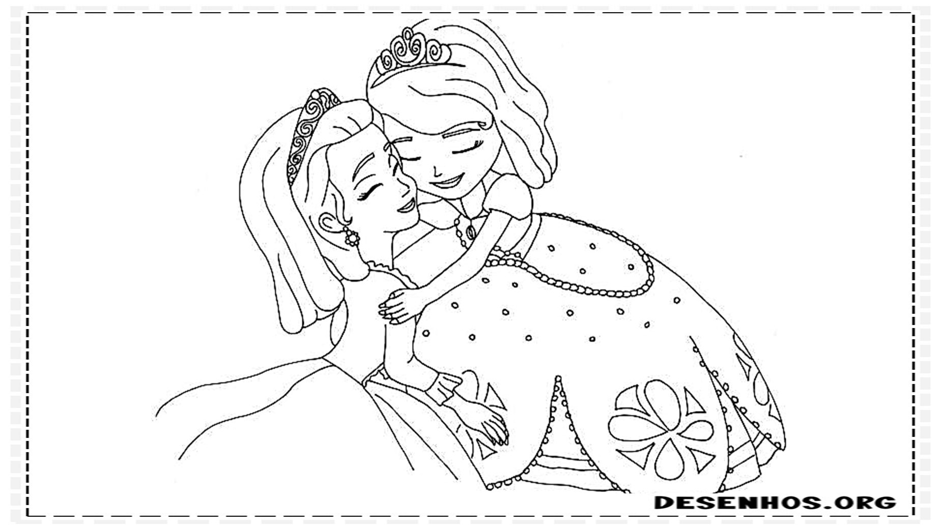 princesinha sofia para colorir 4