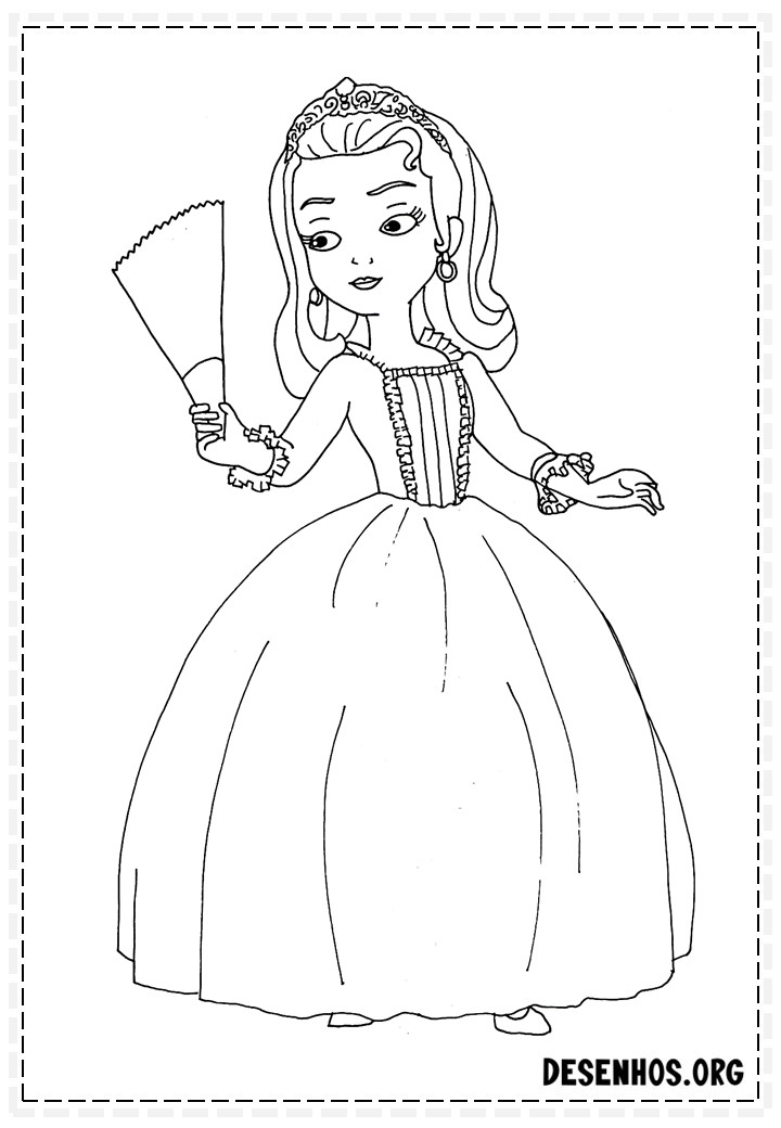 princesinha sofia para colorir 42
