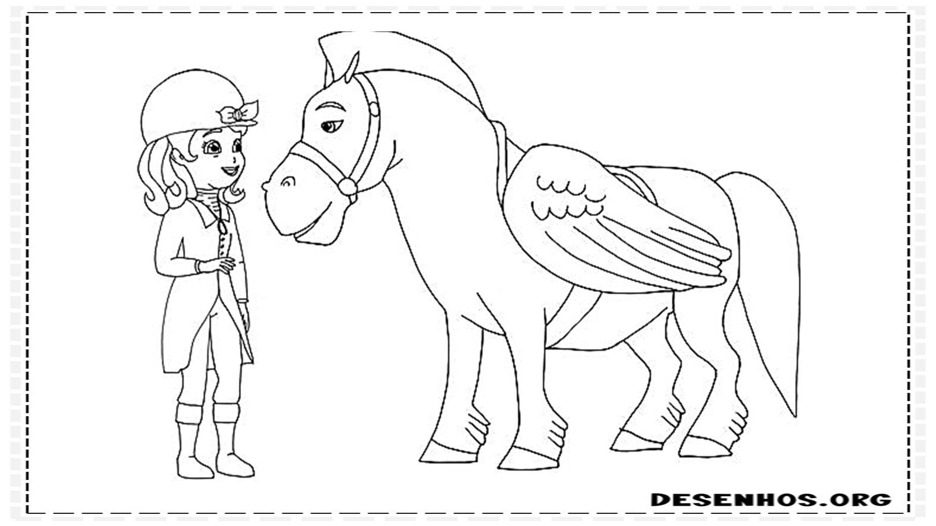 princesinha sofia para colorir 6