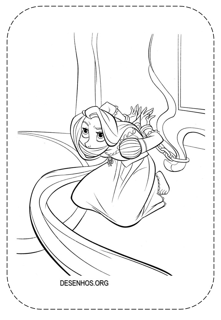 rapunzel para colorir 101