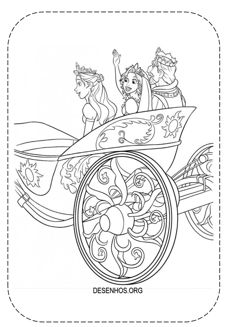 rapunzel para colorir 116