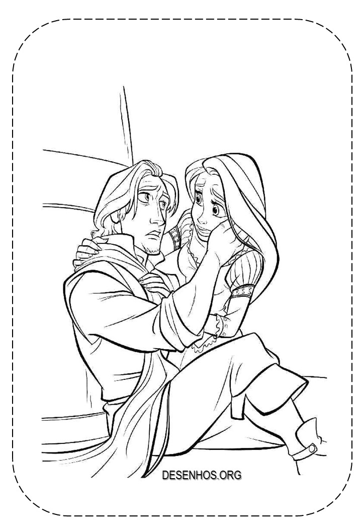 rapunzel para colorir 24