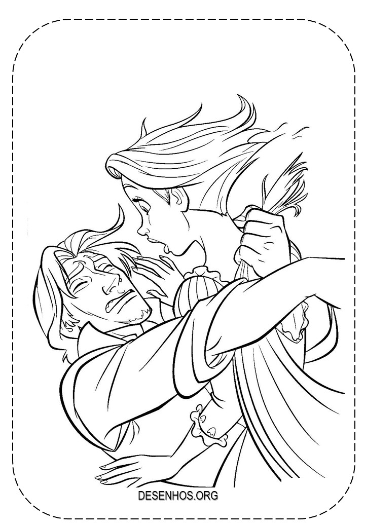 rapunzel para colorir 25