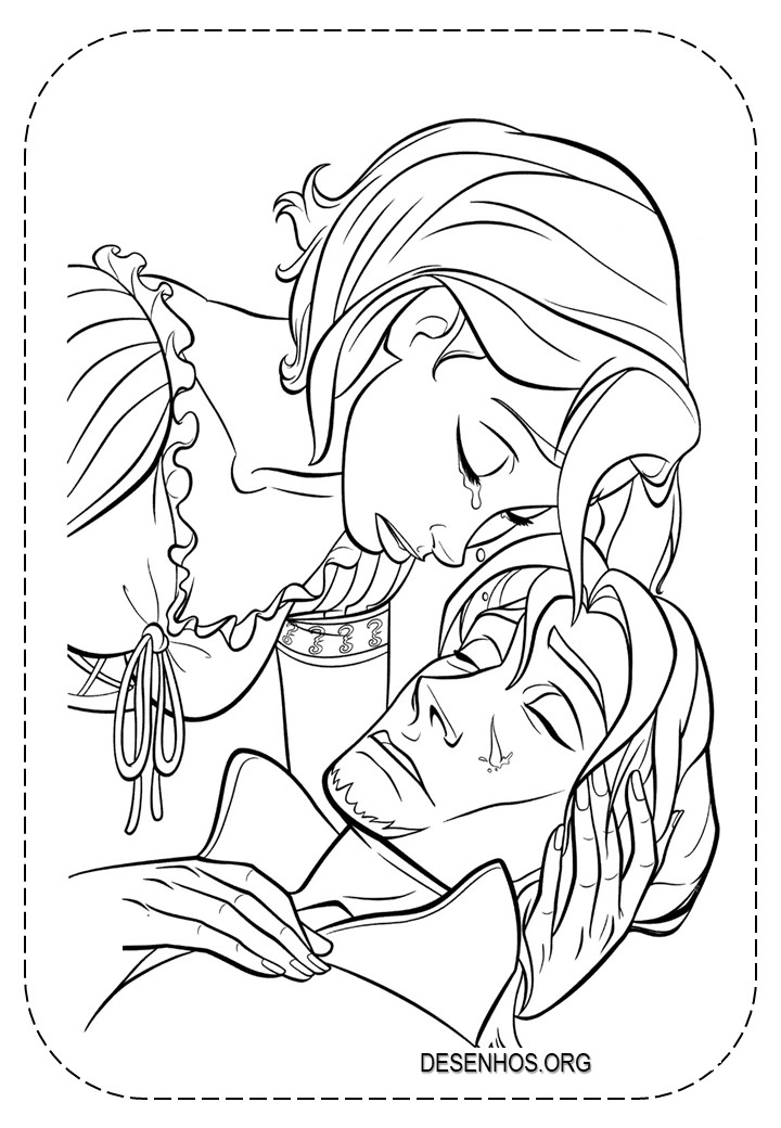 rapunzel para colorir 26
