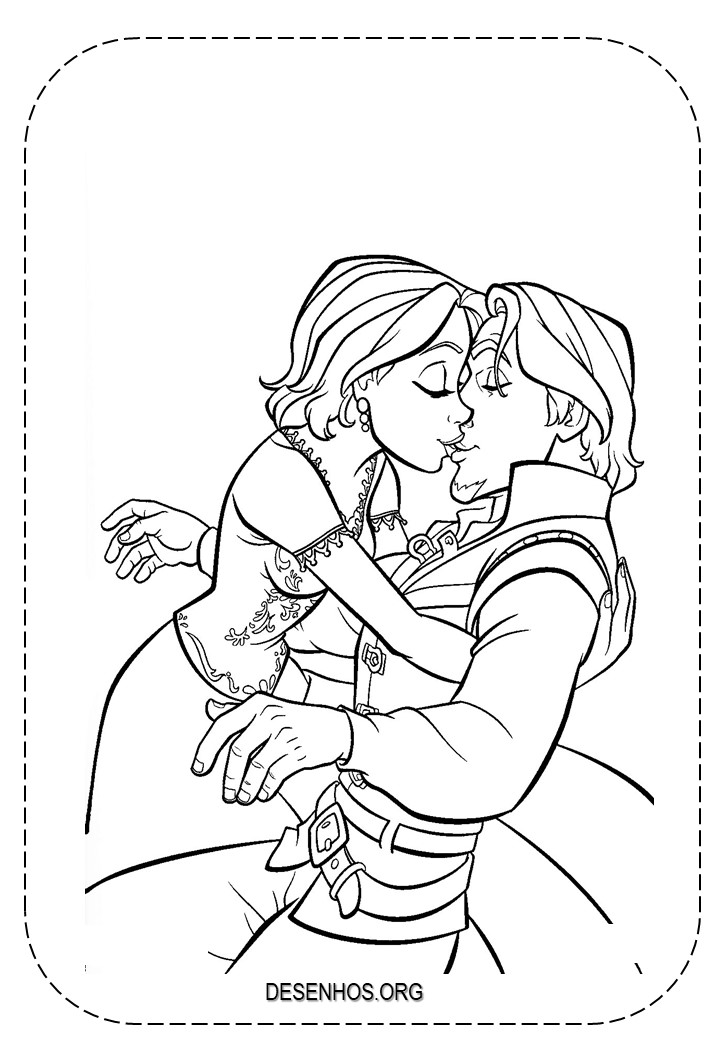 rapunzel para colorir 27