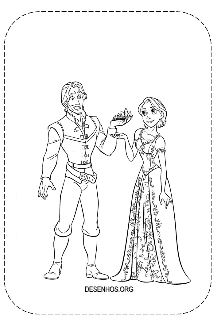 rapunzel para colorir 30