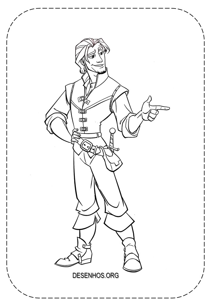 rapunzel para colorir 31