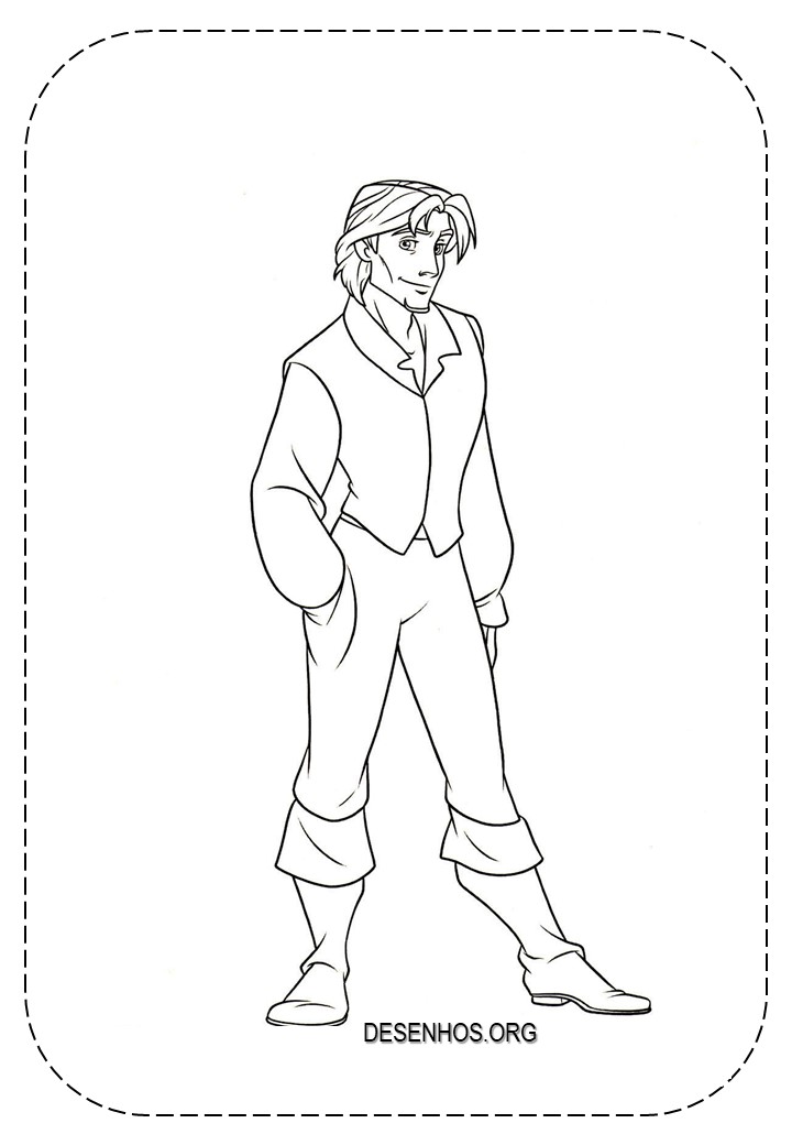 rapunzel para colorir 32