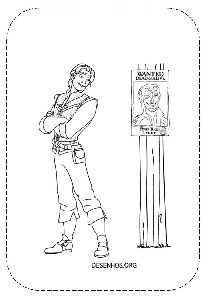 rapunzel para colorir 33