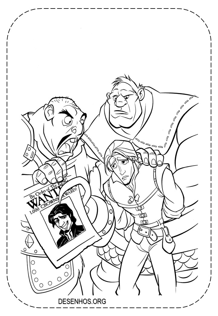 rapunzel para colorir 39