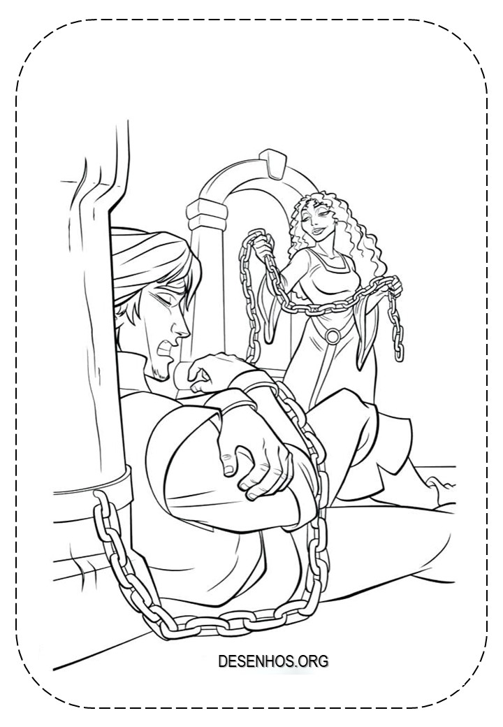 rapunzel para colorir 41