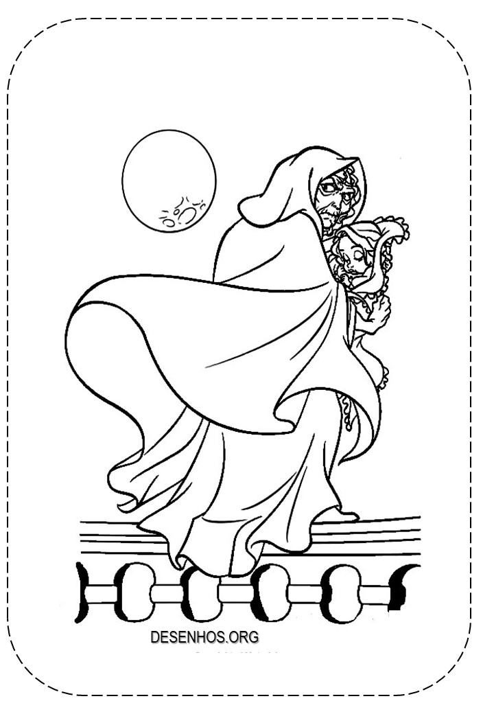 rapunzel para colorir 42
