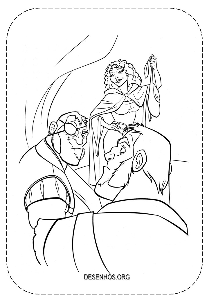 rapunzel para colorir 45