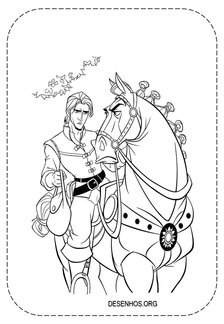 rapunzel para colorir 51
