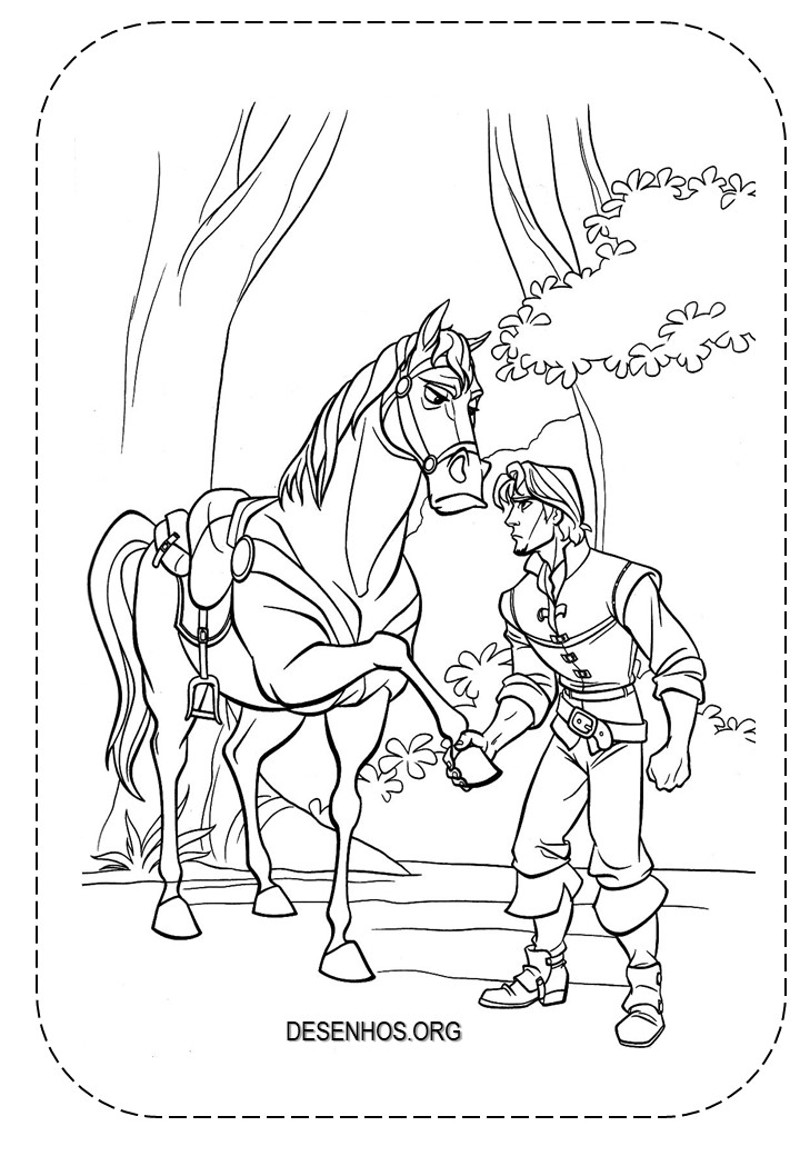 rapunzel para colorir 52