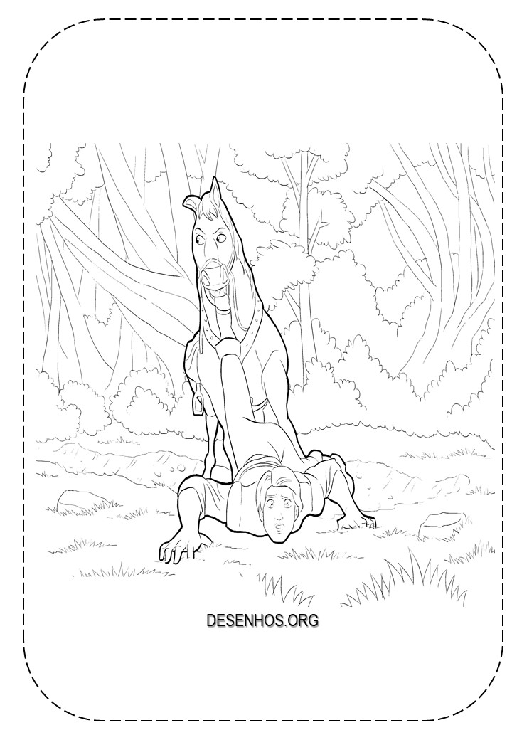 rapunzel para colorir 57