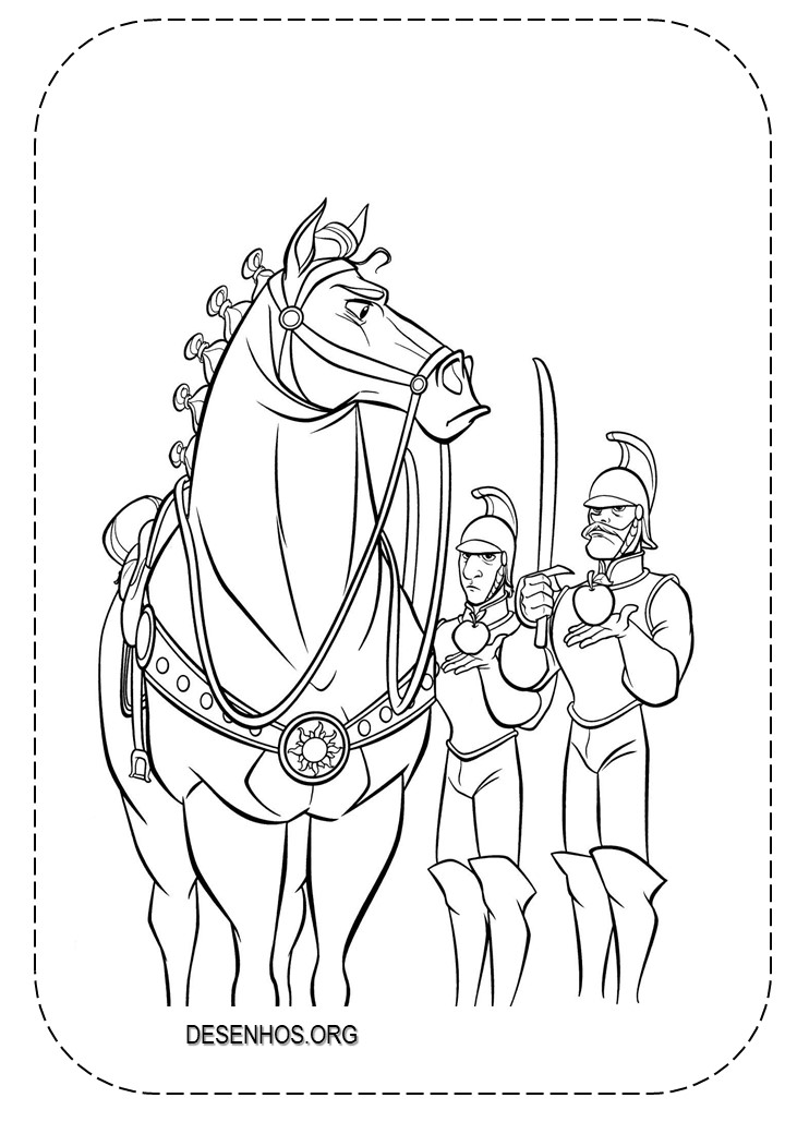 rapunzel para colorir 58