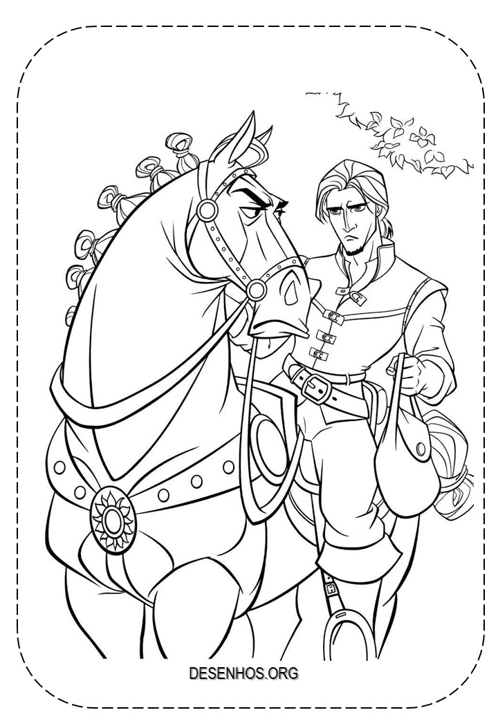 rapunzel para colorir 59