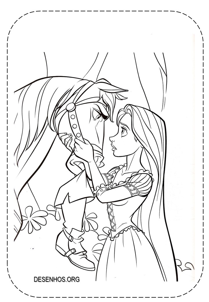 rapunzel para colorir 60