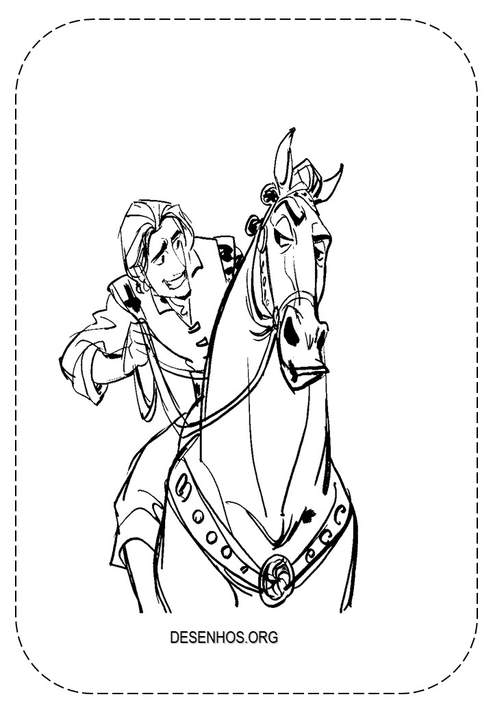 rapunzel para colorir 66
