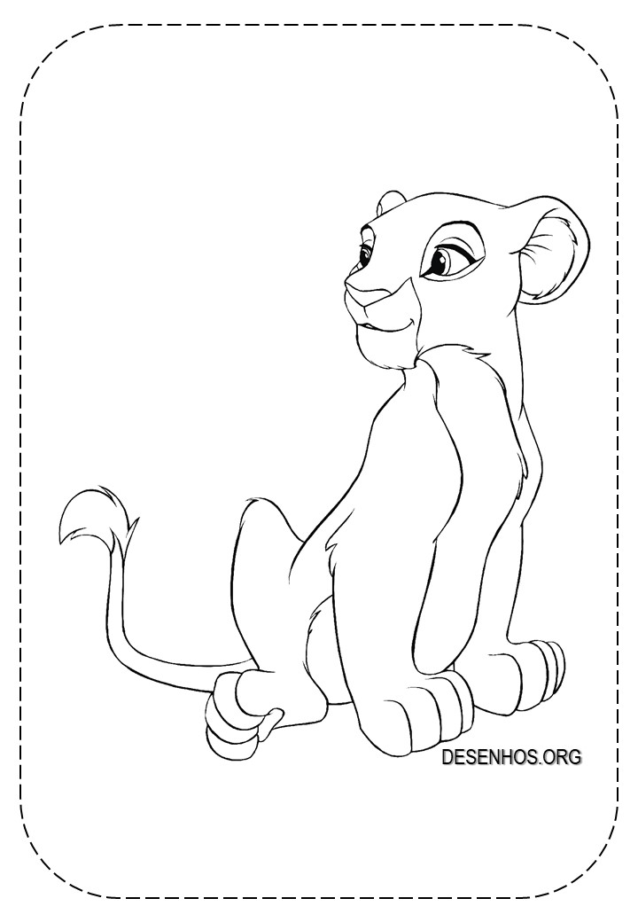 Rei Leão para colorir 1
