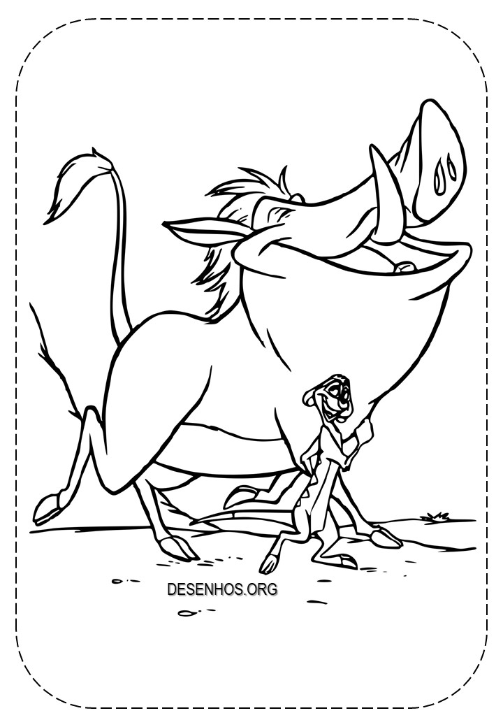 Rei leão para colorir 160