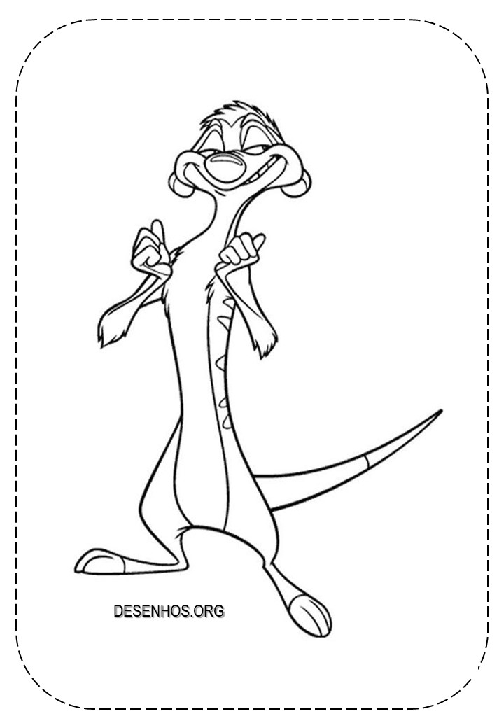 Rei Leão para colorir 164