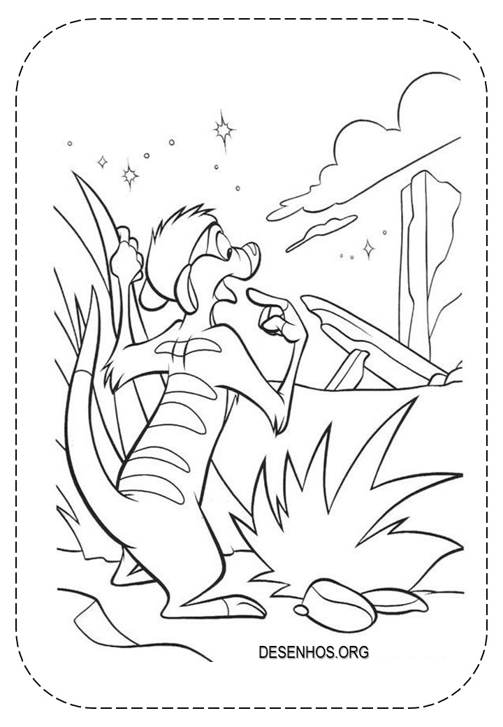 Rei Leão para colorir 169