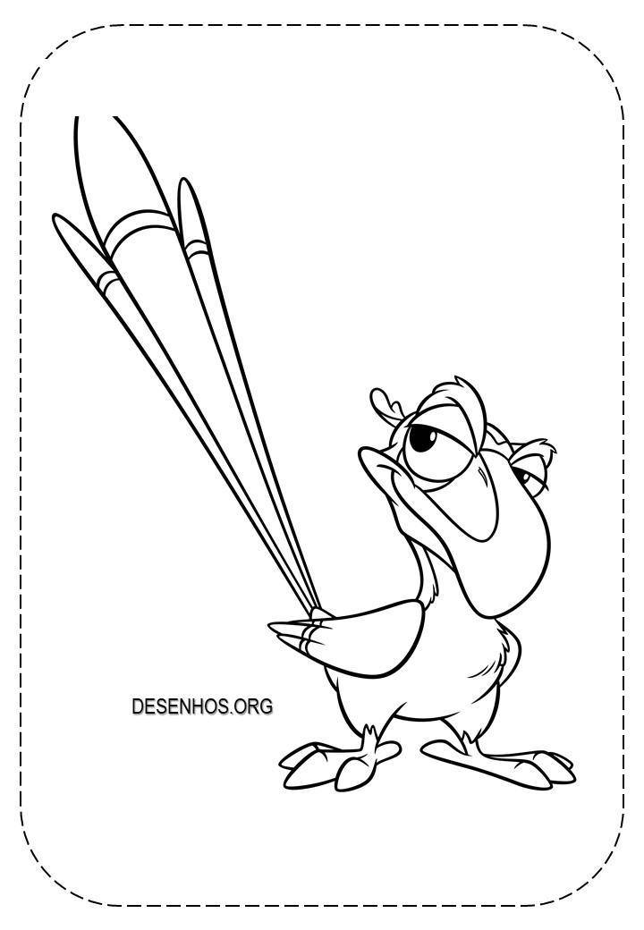 Rei Leão para colorir 177