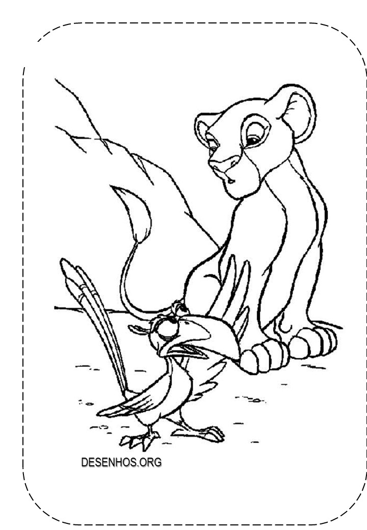 Rei leão para colorir 182