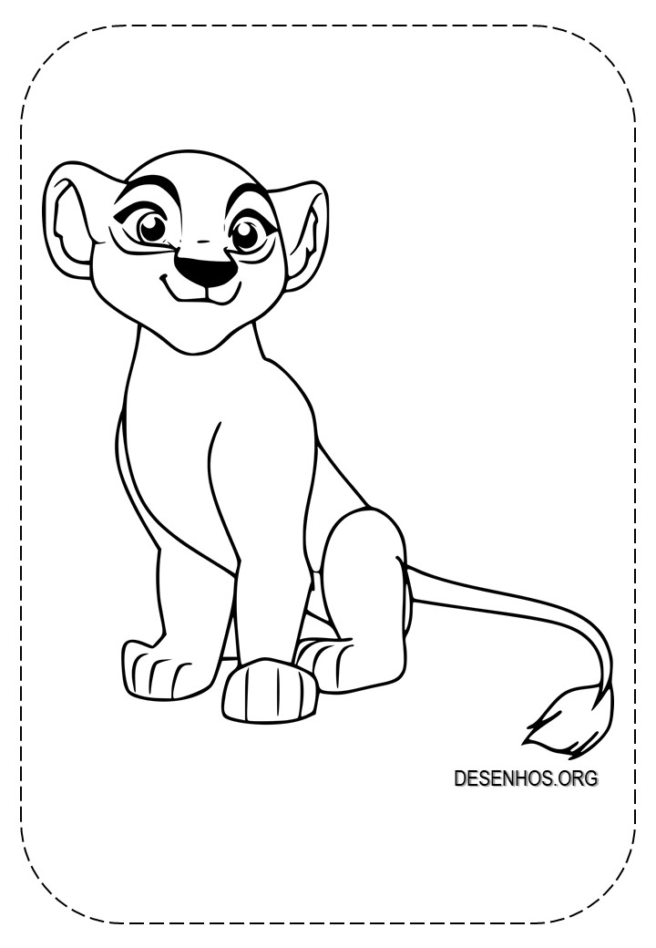 Rei Leão para colorir 2