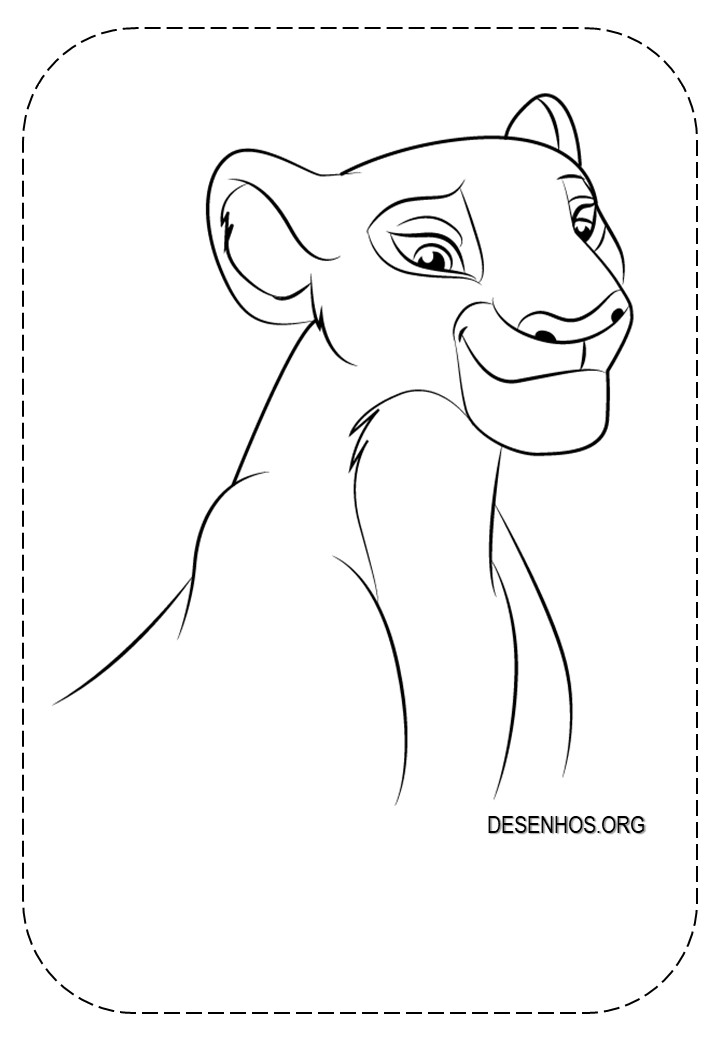 Rei Leão para colorir 5