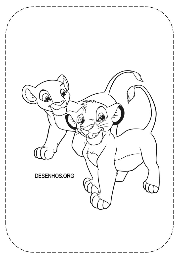 Rei Leão para colorir 50