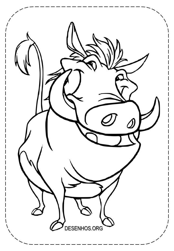 Rei Leão para colorir 55