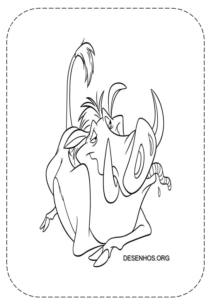Rei Leão para colorir 59