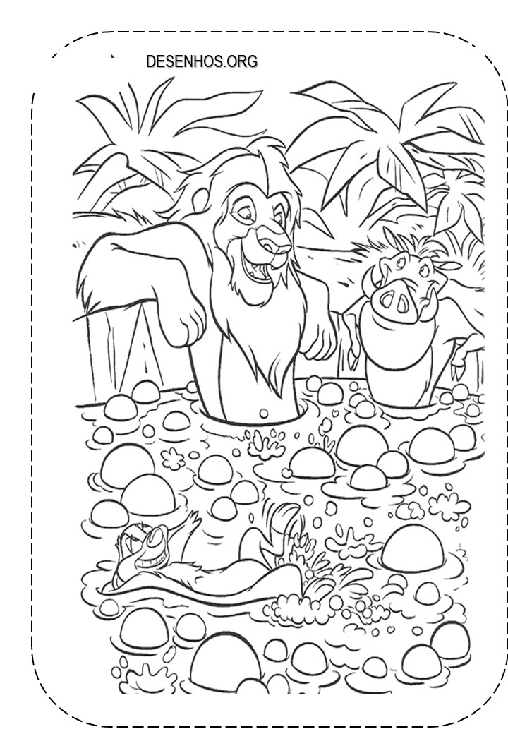 Rei Leão para colorir 60