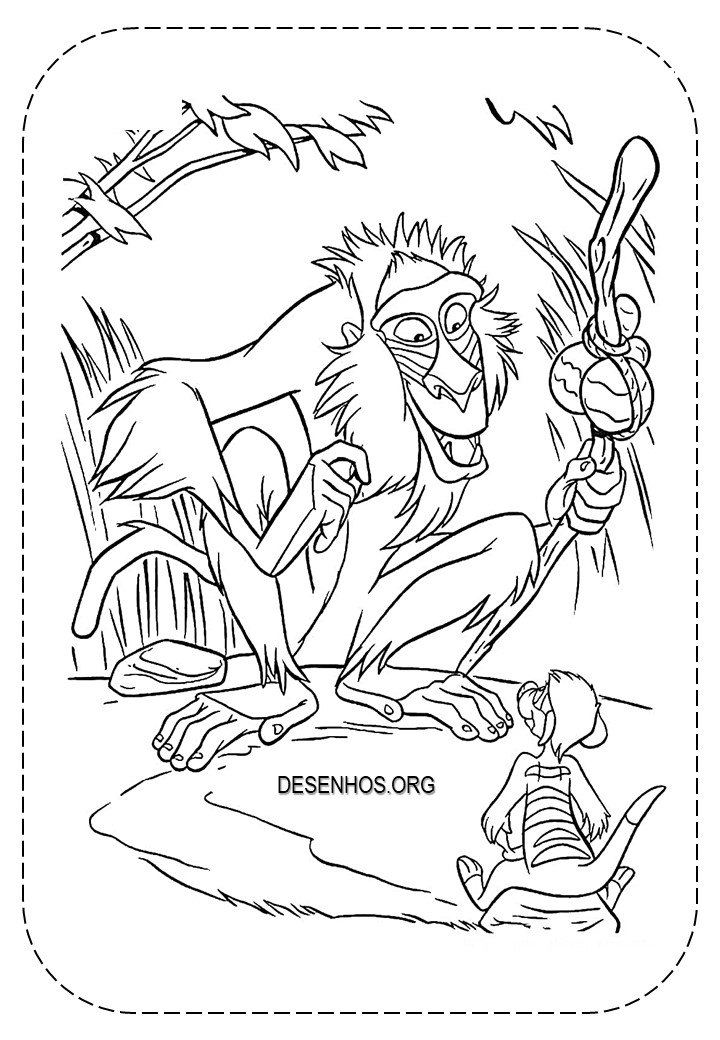 Rei Leão para colorir 65