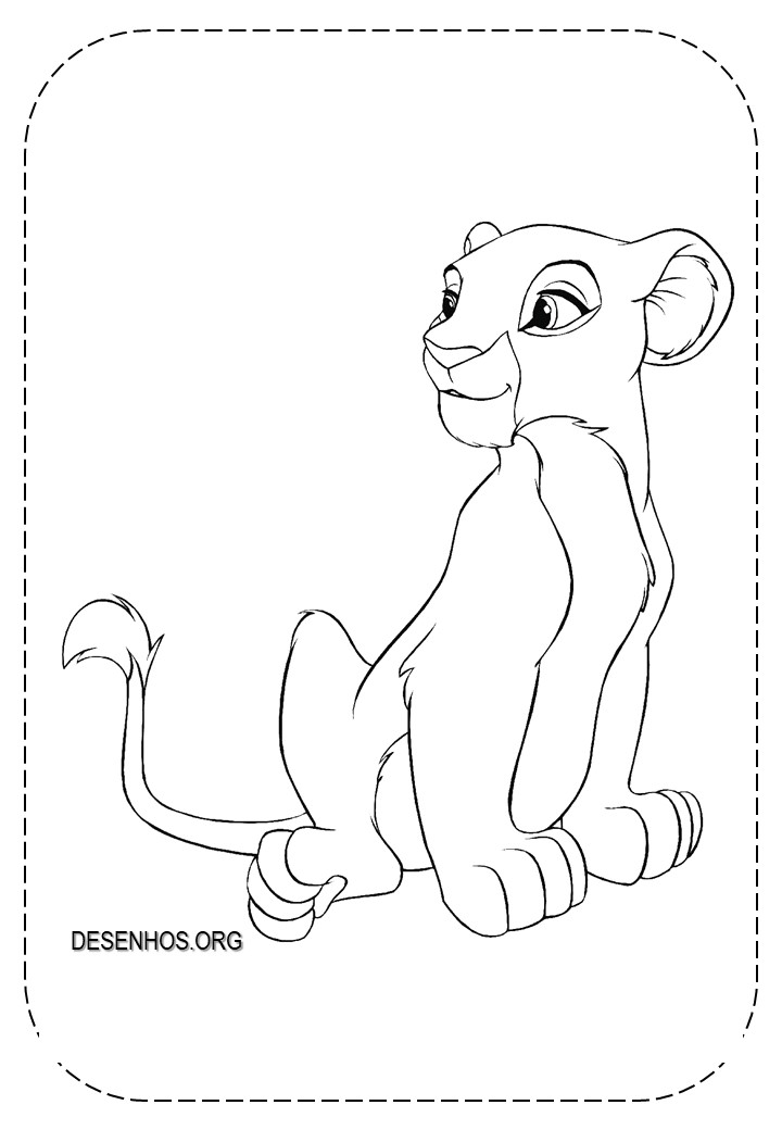 Rei Leão para colorir 7