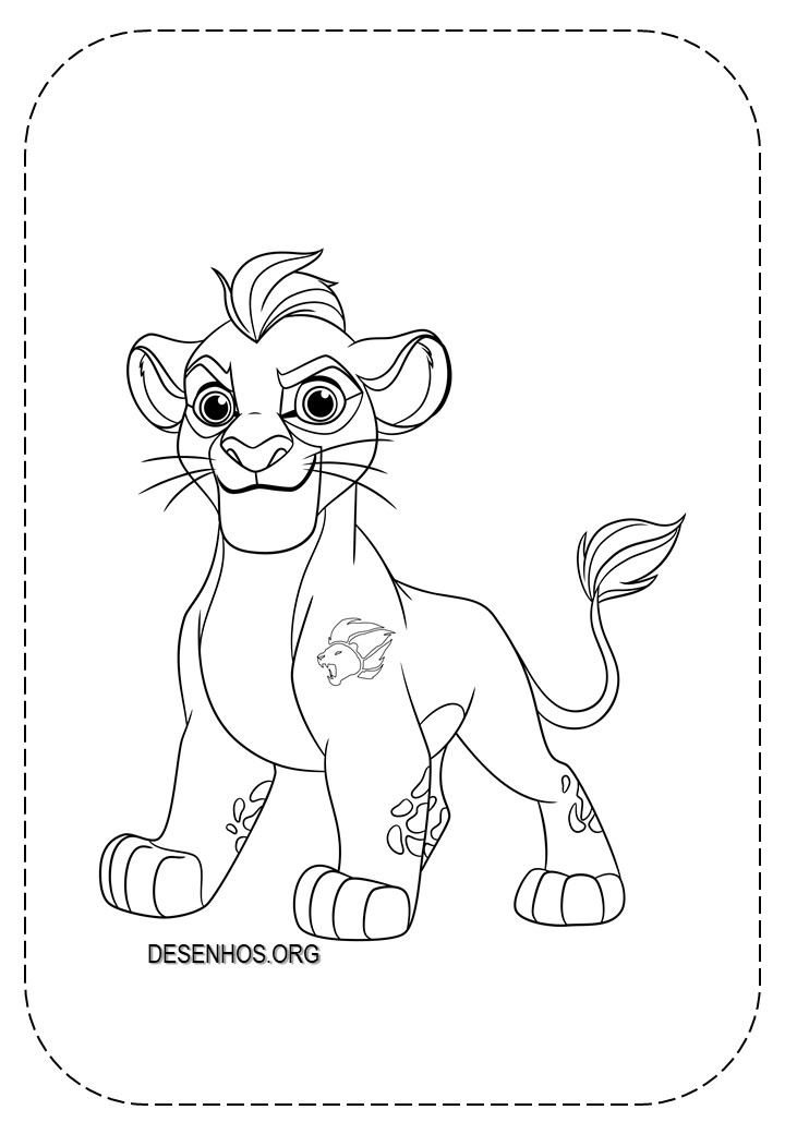 Rei Leão para colorir 73