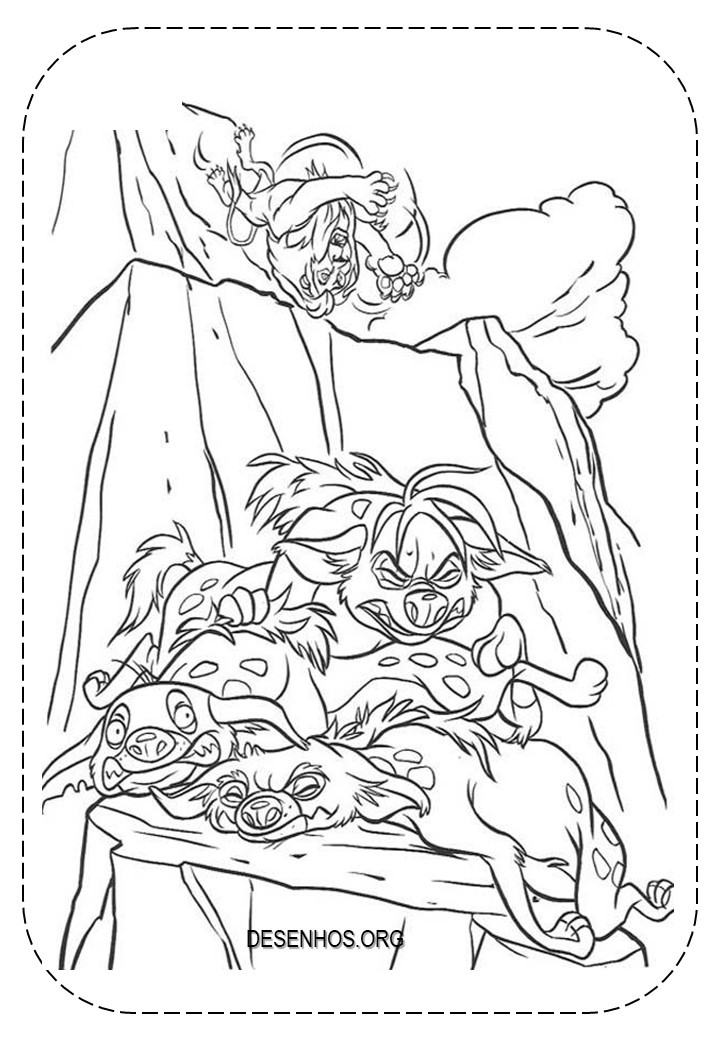 Rei Leão para colorir 74