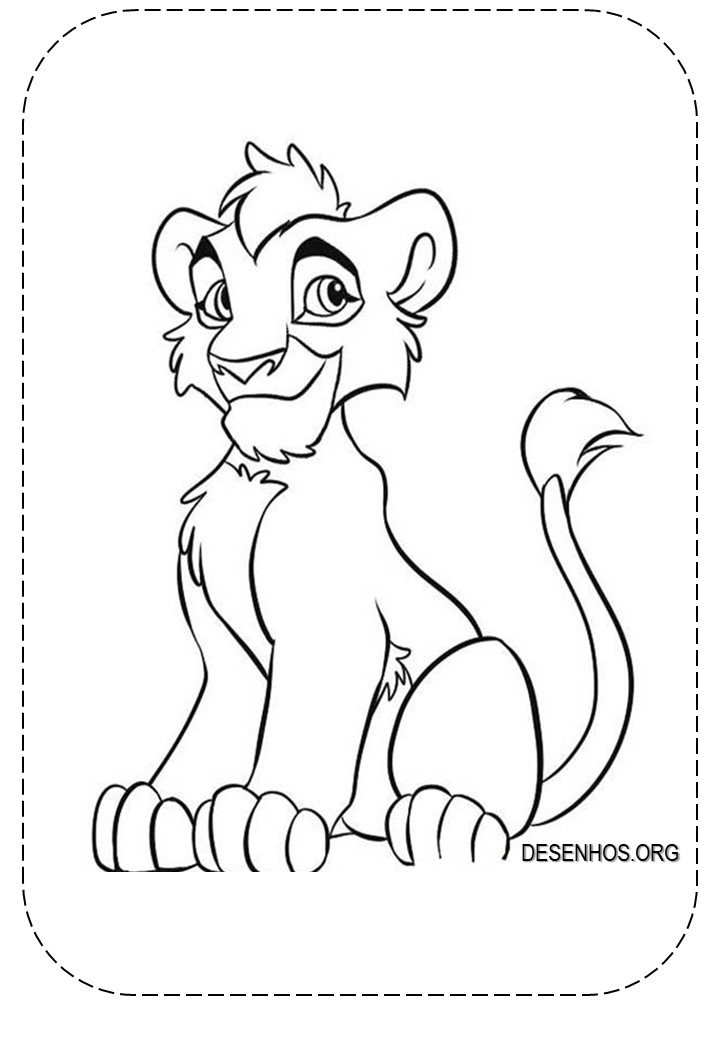 Rei Leão para colorir 75