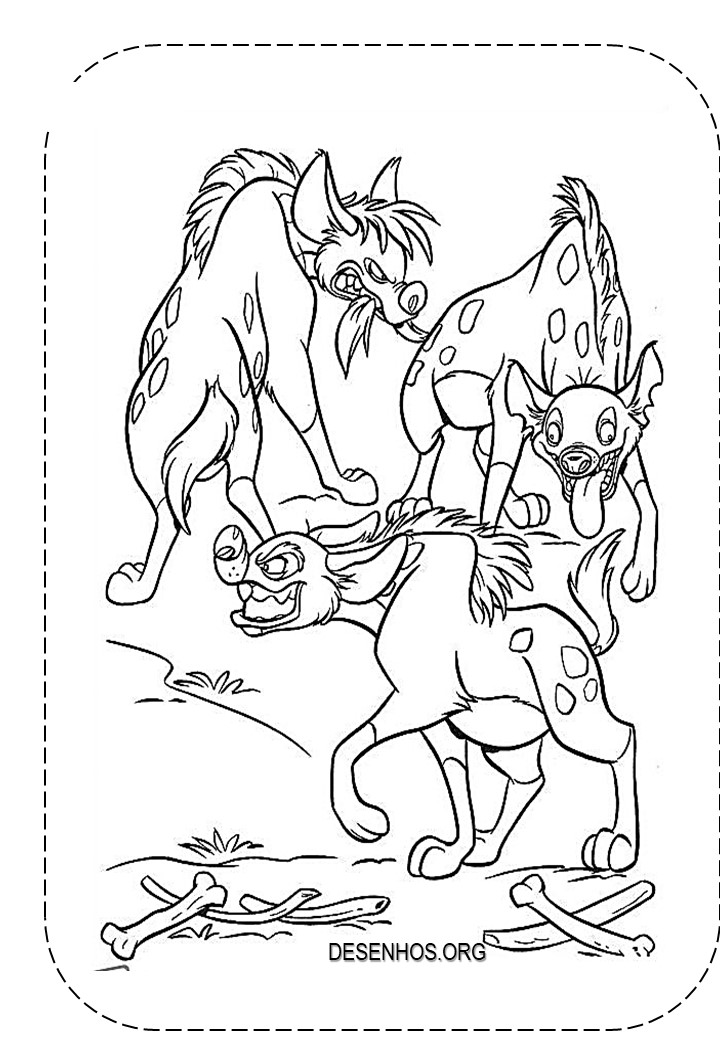 Rei Leão para colorir 79