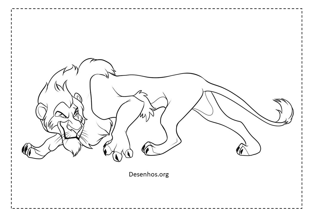 Rei Leão para colorir 83