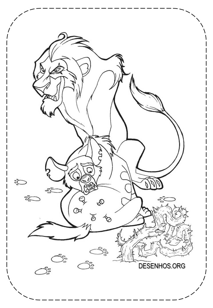 Rei Leão para colorir 84