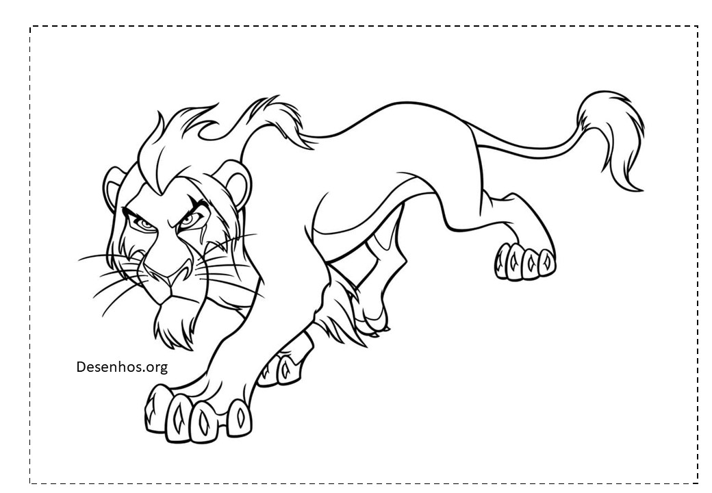 Rei Leão para colorir 85