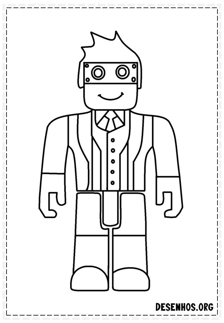 COMO DESENHAR UM PERSONAGEM DA ROBLOX