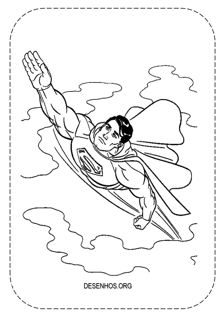 super homem para imprimir 10