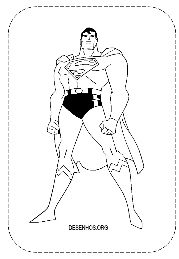 super homem para imprimir 4